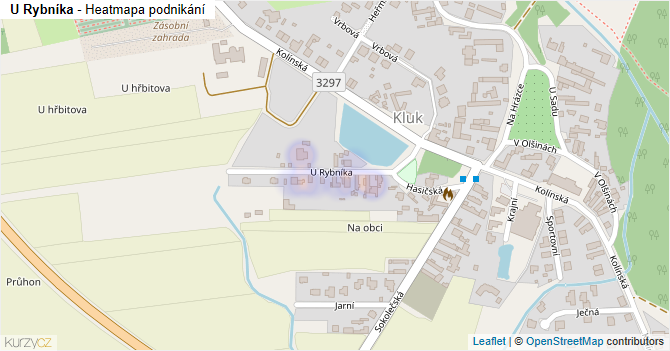 U Rybníka - mapa podnikání