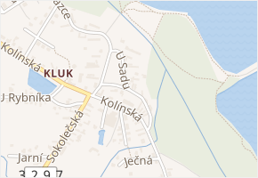 V Olšinách v obci Poděbrady - mapa ulice
