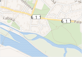 Vodní v obci Poděbrady - mapa ulice