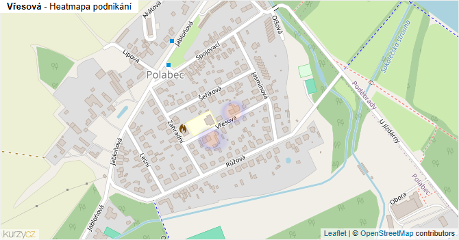 Vřesová - mapa podnikání