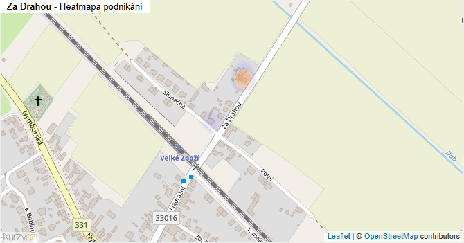 Za Drahou - mapa podnikání