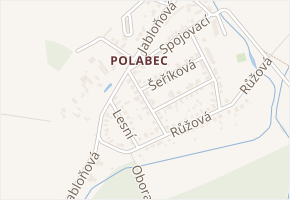 Zahradní v obci Poděbrady - mapa ulice