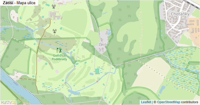 Zátiší - mapa ulice