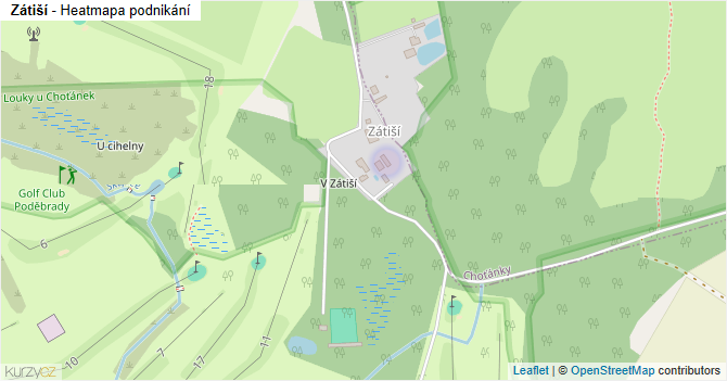 Zátiší - mapa podnikání