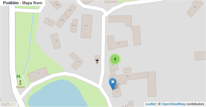 Poděšín - mapa firem