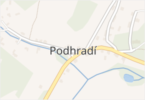 Podhradí v obci Podhradí - mapa části obce
