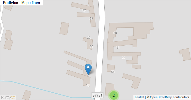 Podivice - mapa firem