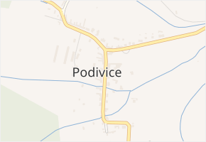 Podivice v obci Podivice - mapa části obce