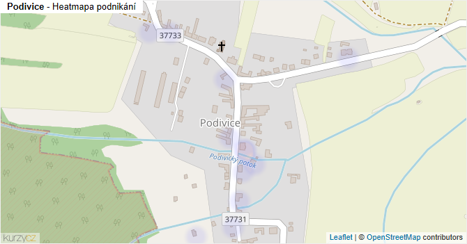 Podivice - mapa podnikání