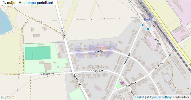 1. máje - mapa podnikání