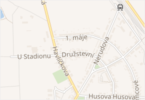 Družstevní v obci Podivín - mapa ulice