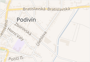 Úlehlova v obci Podivín - mapa ulice