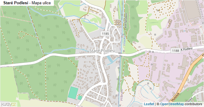 Staré Podlesí - mapa ulice
