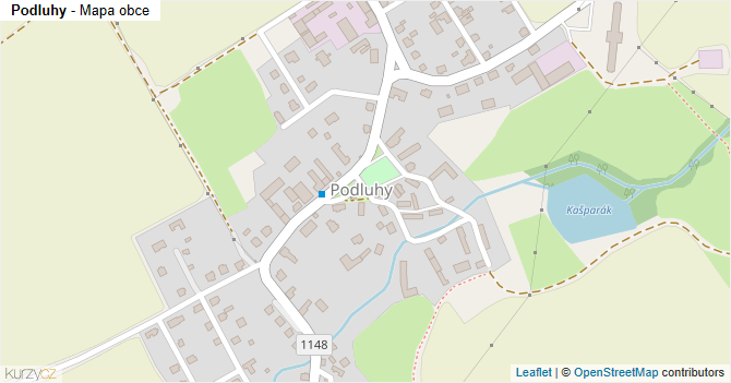 Podluhy - mapa obce