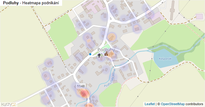 Podluhy - mapa podnikání