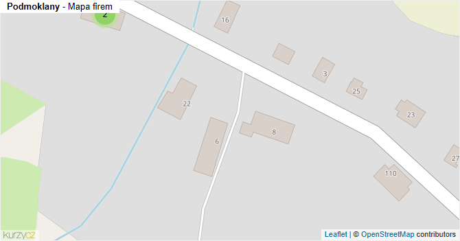 Podmoklany - mapa firem