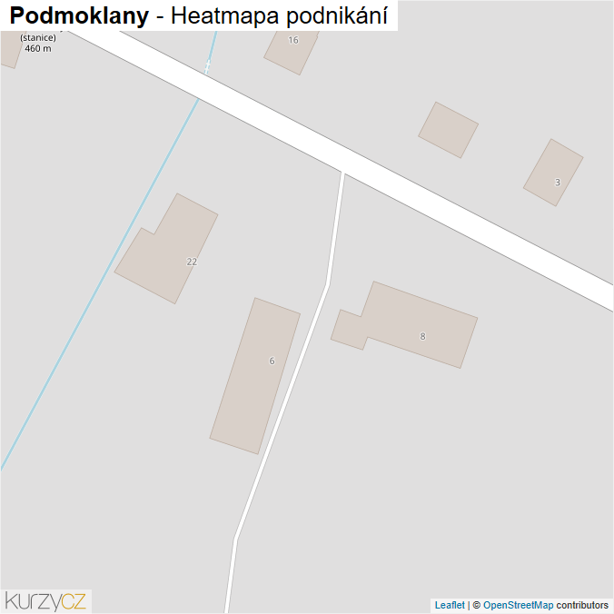 Mapa Podmoklany - Firmy v obci.