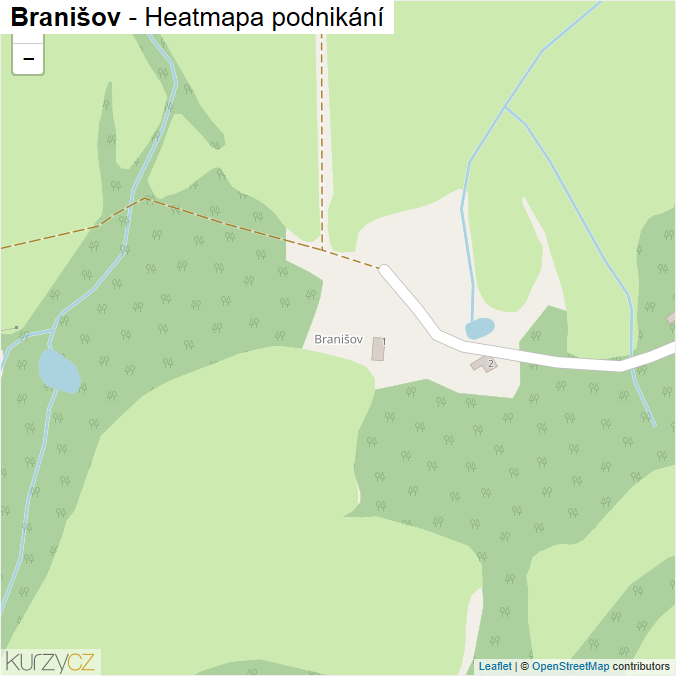 Mapa Branišov - Firmy v části obce.