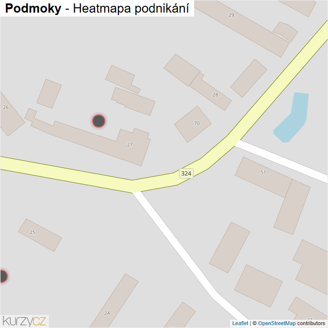 Mapa Podmoky - Firmy v obci.