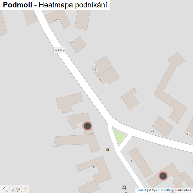 Mapa Podmolí - Firmy v obci.