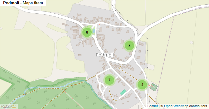 Podmolí - mapa firem
