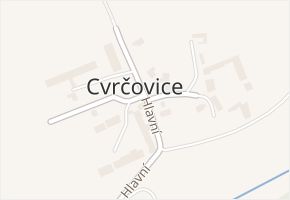 Cvrčovice v obci Podolanka - mapa ulice