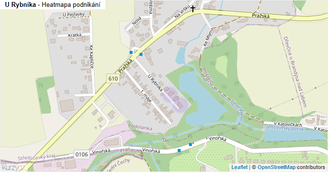 U Rybníka - mapa podnikání
