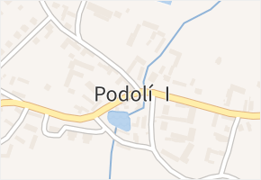 Podolí I v obci Podolí I - mapa části obce
