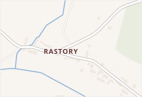 Rastory v obci Podolí I - mapa části obce