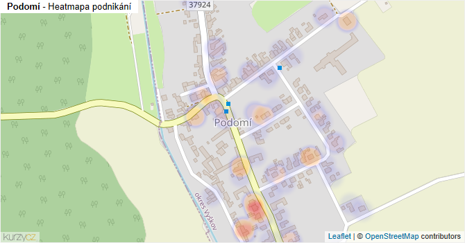 Podomí - mapa podnikání
