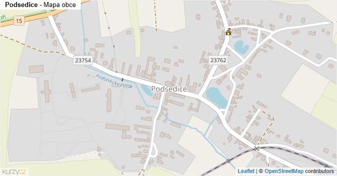 Podsedice - mapa obce