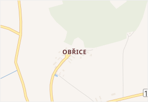 Obřice v obci Podsedice - mapa části obce