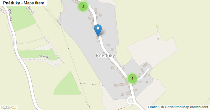 Pnětluky - mapa firem
