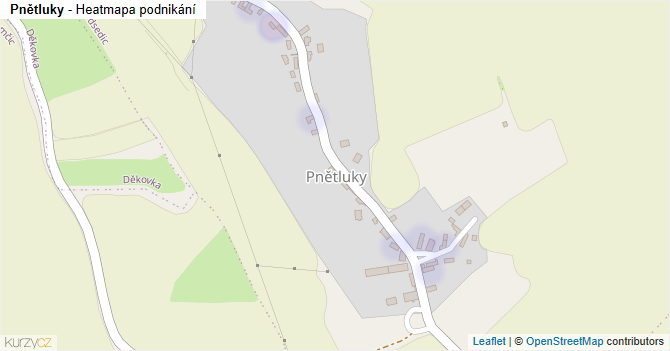 Pnětluky - mapa podnikání