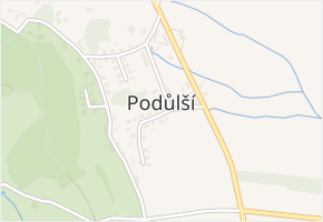 Podůlší v obci Podůlší - mapa části obce