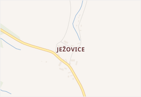 Ježovice v obci Podveky - mapa části obce