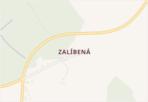 Zalíbená v obci Podveky - mapa části obce