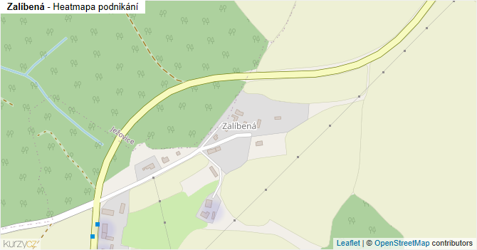 Zalíbená - mapa podnikání