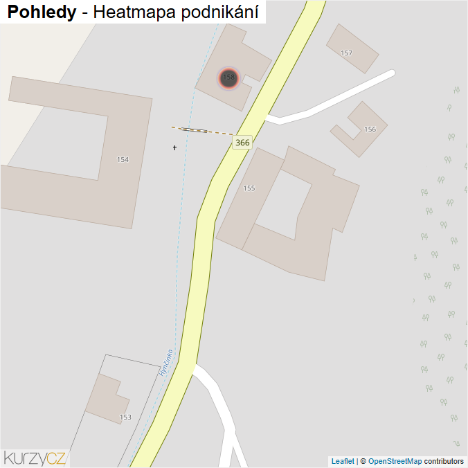 Mapa Pohledy - Firmy v obci.