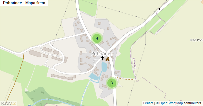 Pohnánec - mapa firem