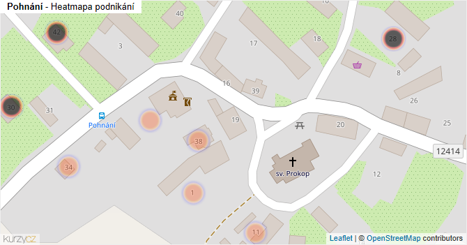 Pohnání - mapa podnikání