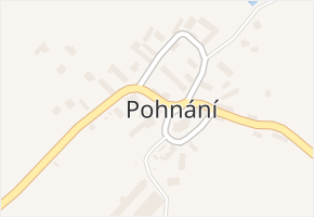 Pohnání v obci Pohnání - mapa části obce