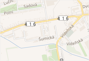 Družstevní v obci Pohořelice - mapa ulice