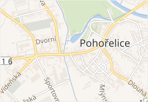 Lidická v obci Pohořelice - mapa ulice