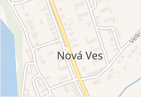 Nová Ves v obci Pohořelice - mapa části obce