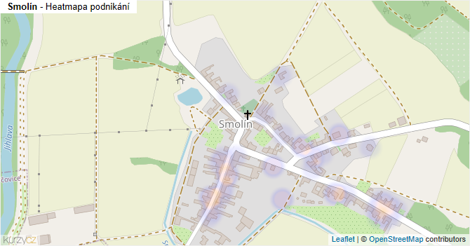 Smolín - mapa podnikání