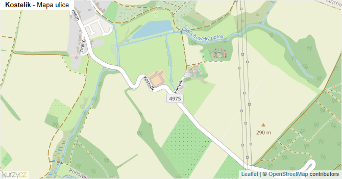 Kostelík - mapa ulice