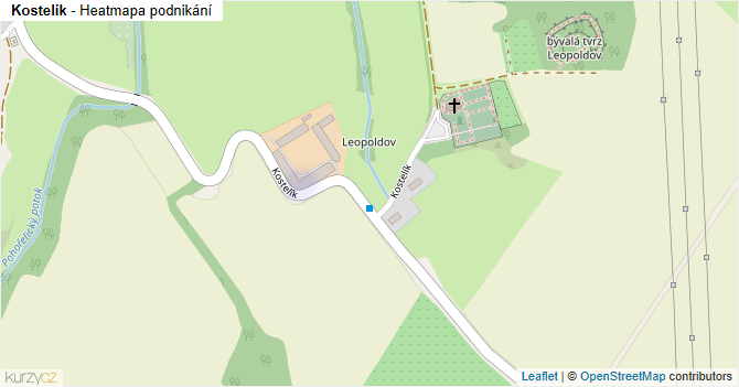Kostelík - mapa podnikání