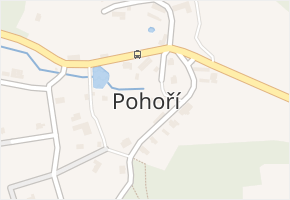 Pohoří v obci Pohoří - mapa části obce