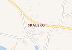 Skalsko v obci Pohoří - mapa části obce